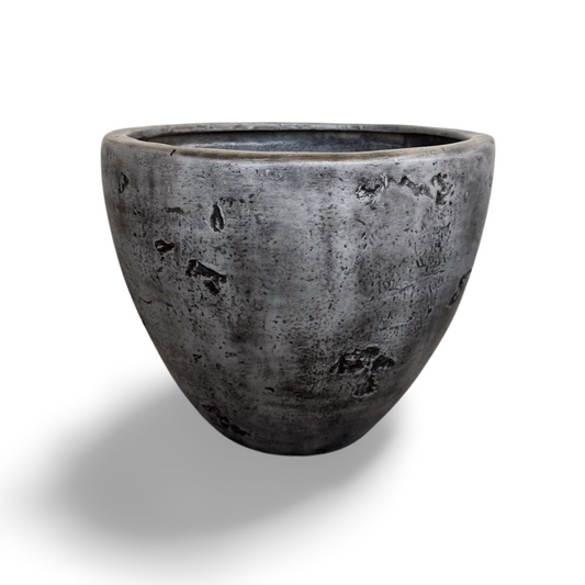 Leaf - Pflanzgefäß grau