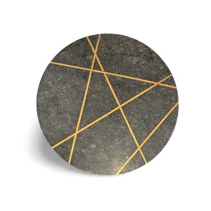 Seka - Beistelltisch gold/schwarz