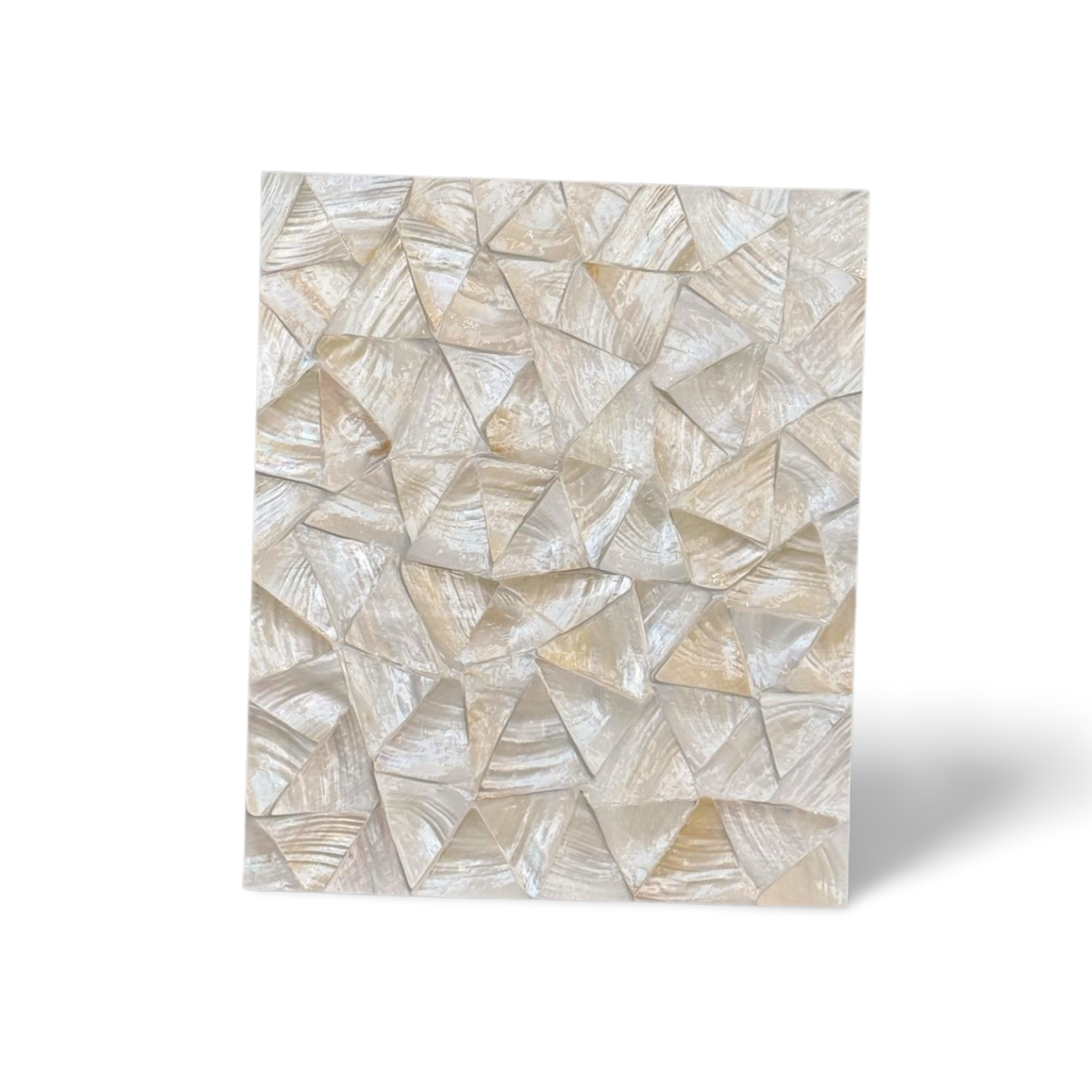 Wandbild - Dekor Perlmuttmuschel weiß/beige/braun