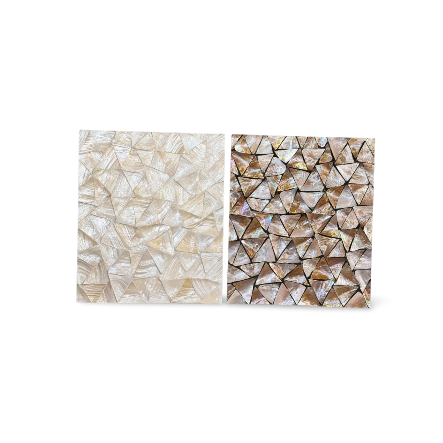 Wandbild - Dekor Perlmuttmuschel weiß/beige/braun